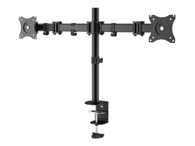 Neomounts NM-D135D - Monteringssett - full bevegelse - for 2 LCD-skjermer - svart - skjermstørrelse: 10"-27" - klemmemonterbar, malje, skrivebordsm...