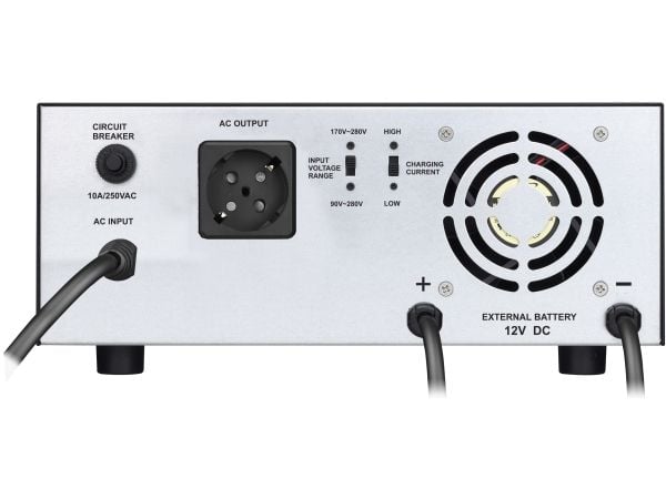 PowerWalker Inverter 1200 PSW - UPS - AC 230 V - 840 Watt - 1200 VA - lähtöliittimet: 1 - musta