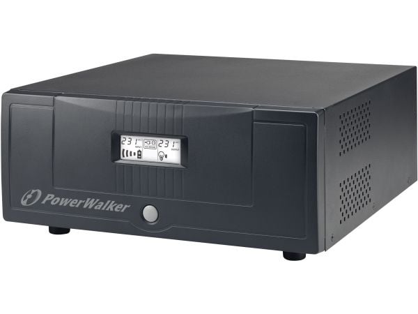 PowerWalker Inverter 1200 PSW - UPS - AC 230 V - 840 Watt - 1200 VA - lähtöliittimet: 1 - musta