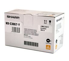 Sharp MXC30GTY - Gul - original - tonerpatron - for Sharp MX-C250F, MX-C300W, MX-C301W