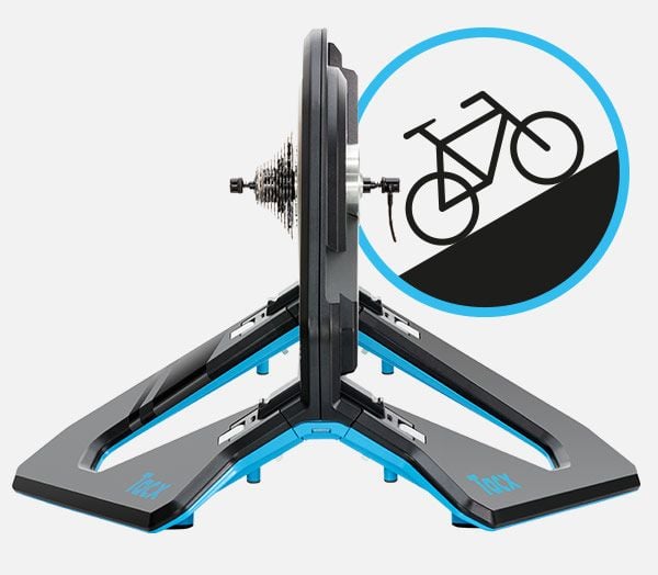 Tacx NEO 2T, 85 Nm, ANT+ aktivert, Indikasjonslampe, Sort, Blå, Sykkelrulle