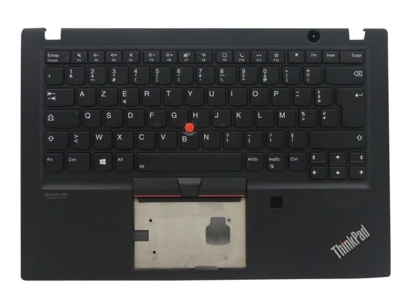 Sunrex - Ersättningstangentbord för bärbar dator - med Trackpoint, UltraNav - bakgrundsbelyst - AZERTY - fransk - svart - för ThinkPad T14s Gen 1 2...