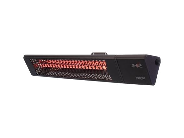 SUNRED PRO25W-SMART infraröd värmare, triangulär vägg, svart, 2500 W, IP55