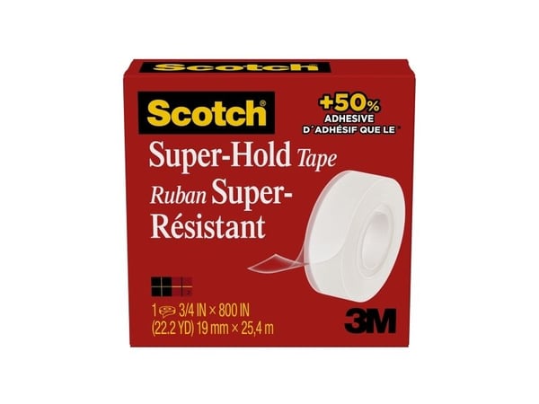 Scotch 7100209494, 25,4 m, Gjennomsiktig, Cellulose, Blank, 2,54 cm, 19 mm