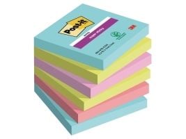 Post-It 7100263206, Neliö, Sininen, Vihreä, Vaaleanpunainen, Paperi, 76 mm, 76 mm, 90 arkkia
