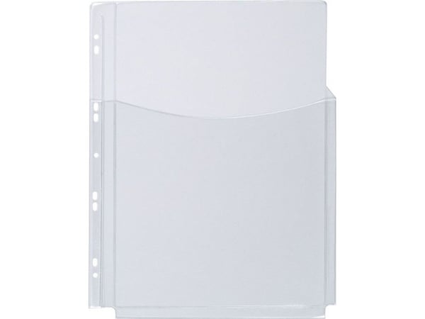 Q-CONNECT Kangaroo Pockets, A4, Gjennomsiktig, Polyvinylklorid (PVC), Tyskland, 0,18 mm