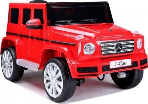 Elbil med batteri Mercedes G500 rød