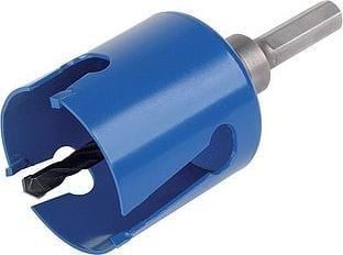 wolfcraft GmbH 5962000, Single/enkelt, Drill, Murstein, Gipsplater, Plast, Porøs Betong, Flis, Tre, Blå, Tungsten Carbide Tipped (TCT), Sekskanttange