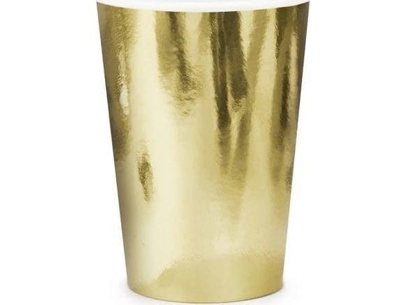 PartyDeco kopper, gull, 220ml én størrelse