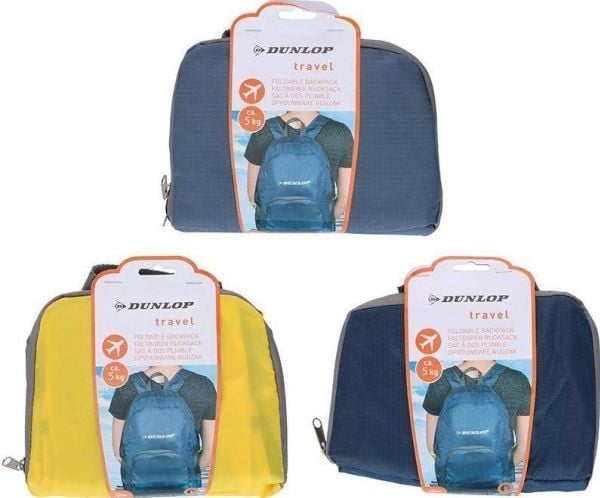 Dunlop sammenleggbar sekk (gul)