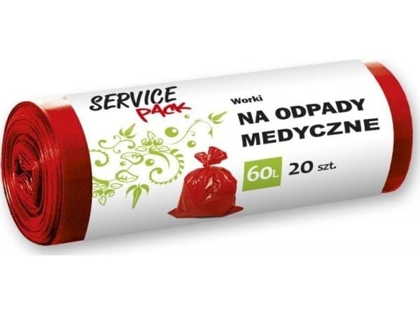 Stella avfallsposer for medisinsk avfall STELLA, LDPE, 60 l, 20 stk