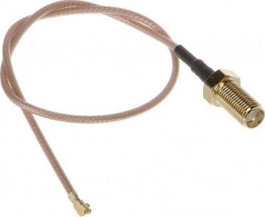 Satel IPX-SMA, Antennetilkoblingskabel, Rød, INTEGRA 128-WRL, PERFECTA, PERFECTA LTE, VERSA Plus, VERSA Plus LTE, 250 mm