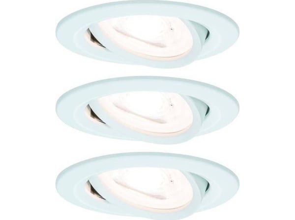 Paulmann 934.31, Indbygget lysplade, GU10, 3 pære(r ), LED, 2700 K, Hvid