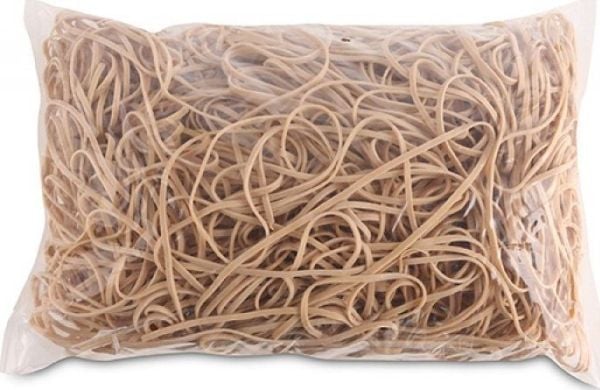 Office Products receptgummiband, diameter 130 mm, 1,5x3 mm, 1000 g, förpackning