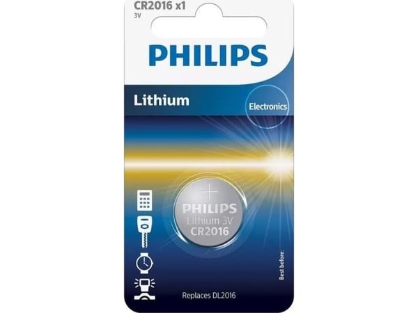 Philips CR2016 - Batteri CR2016 - Li - 75 mAh