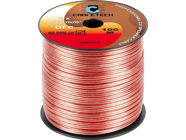 Cabletech OFC högtalarkabel 0,75 mm