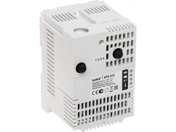 Satel APS-612, Strømforsyningsenhet, Hvit, Koblet med ledninger (ikke trådløs), 265 V, -10 - 55 °C, 122 mm