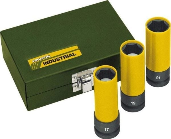 Proxxon Industrial IMPACT 1/2 krafttopnøkkelinnsats-sett 1/2 (12,5 mm) 3 deler 23 938