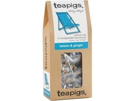Teapigs te Lemon & Ginger, 15 tepåsar