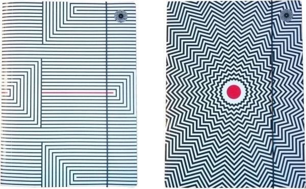 Ziemia Obiecana A4-mappe med strikk Pattern One (10 stk.)