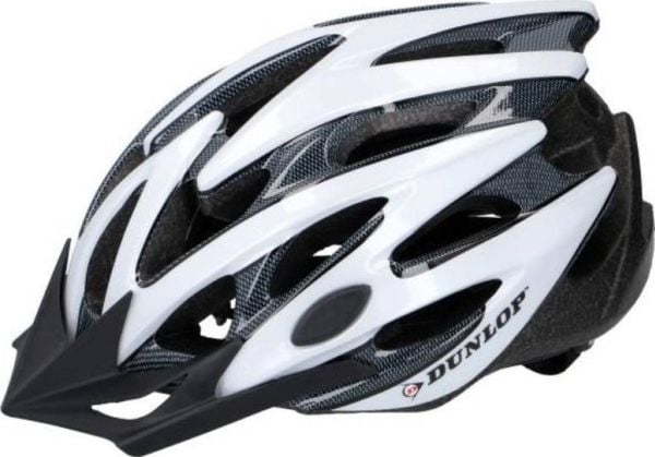 Dunlop - MTB sykkelhjelm s. S (hvit-svart)