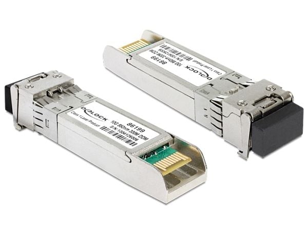 Delock - SFP+ transceivermodul - 10GbE - 10GBase-SR - LC multimodus - opp til 300 m - 850 nm - for P/N: 89475