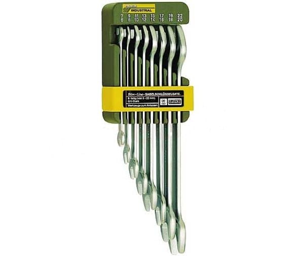 Proxxon Industrial 23800 SlimLine Skiftnyckelsats 8 stycken 6 - 22 mm DIN 3110, DIN ISO 3318