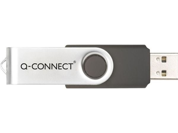 Q-CONNECT KF41512, 8 GB, USB Type-A, 3.2 Gen 1 (3.1 Gen 1), Svivel, Rustfritt stål