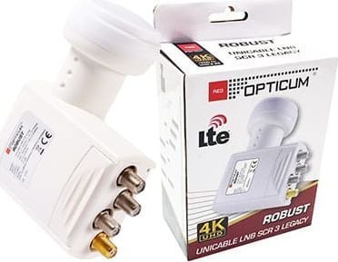Opticum muunnin UNICABLE LNB SCR 3 7 TV:tä varten