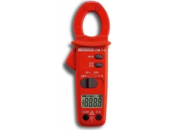 Benning 044062 strømtang hånd-multimeter digital CAT III 600 V visning (counts): 2000