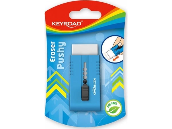 Keyroad viskelær universal Keyroad Pushy, blister, mix farger