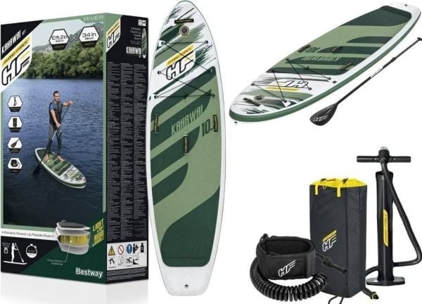 Bestway 65308, Surfebrett (SUP), Flat, Flerfarget, Tritech, Boks, 3100 mm