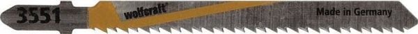 wolfcraft GmbH 3551000, Stikksagblad, Sponplate, Laminat, MDF, Mykt tre, High Carbon Steel (HCS), 7,5 cm, 2,5 mm, 3 cm