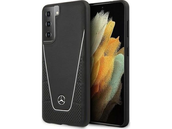 Mercedes Benz Samsung Galaxy S21 Plus mobilskal Dynamic Line (MEHCS21MCLSSI) svart