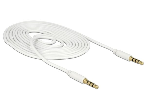 DeLOCK 83441, 3.5mm, Uros, 3.5mm, Uros, 2 m, Valkoinen