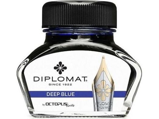 Diplomat blekk Diplo Octopus i glass 30 ml mørkeblå