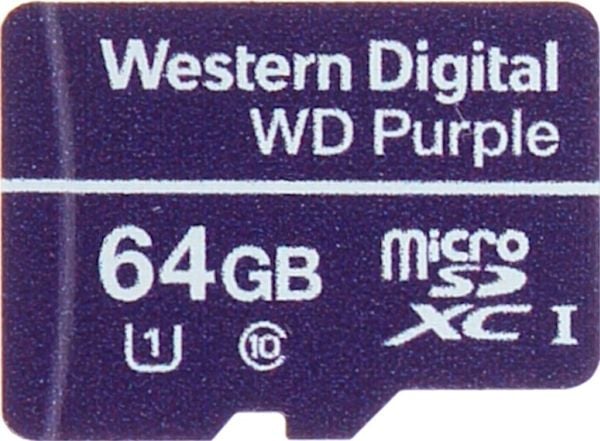 WD Purple MicroSDXC 64 GB Class 10 UHS-I/U1 (SD-MICRO-10/64-WD)
