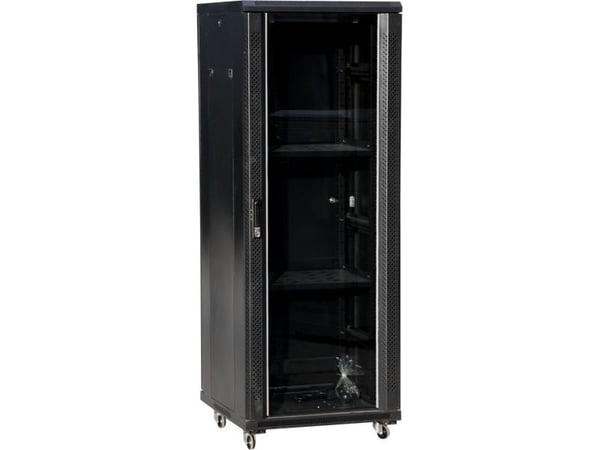 Alantec SS-42U-600-800-01-C, Itseseisova teline, 42U, 800 kg, Näppäinlukko, musta