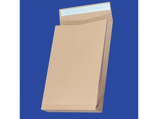 OFFICE PRODUCTS RBD kirjekuoret silikoniteipillä, HK, B4, 250x353mm, 130gsm, 25kpl, ruskea