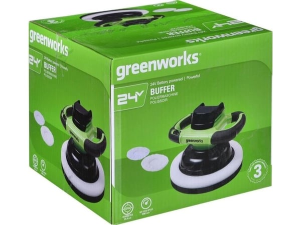Greenworks G24BU10 polermaskin 24V - utan batteri och laddare Greenworks G24BU10 polermaskin 24V - utan batteri och laddare