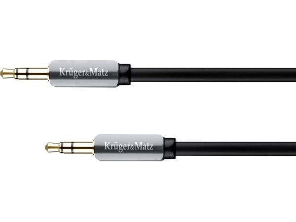 Kruger & Matz AUX - AUX 3,5 mm lydkabel 1,5 m svart
