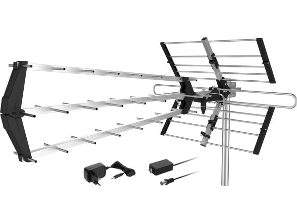 Cabletech Suuntaava ulkoantenni maanpäälliselle digitaaliselle televisiolle HD DVB-T2 LTE suodatin + vahvistin