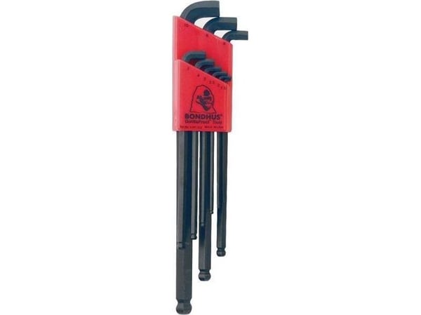 Bondhus Set med IMBUSES 1.5 - 10 BONDHUS - KORT [9 DELAR] BO16599 BONDHUS