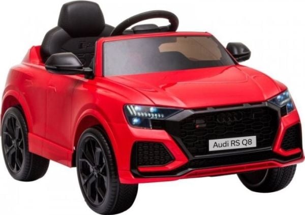 Lean Cars Audi RS Q8 batteridrevet bil, rød