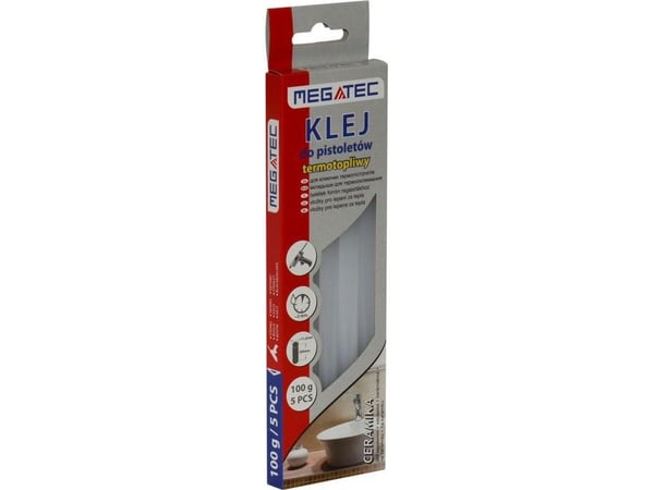 Megatec limstifter til keramikk 11 mm x 200 mm melkaktig (5 stk.) Termik (BN1621 111 CM)