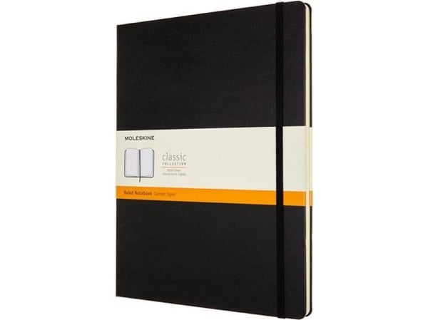 Moleskine Anteckningsbok MOLESKINE Classic XXL (21,6x27,9 cm) i linje, inbunden, 192 sidor, svart