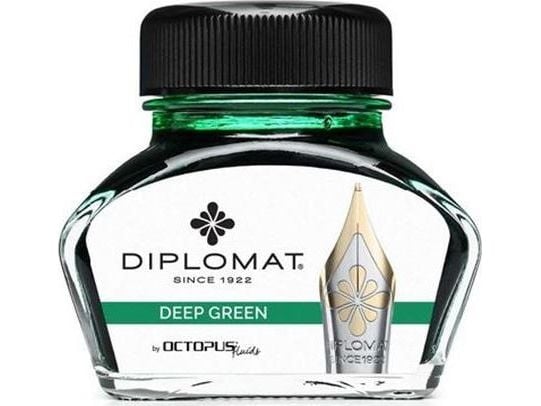 Diplomat blekk Diplo Octopus 30 ml glass mørkegrønn