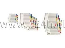 Fargeark A4 PP 5 faner