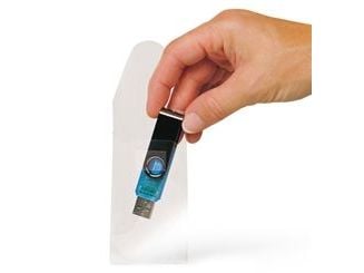 USB-fickor 3L® Djois självhäftande HxB 9 x 5,25 cm transparent 10-pack