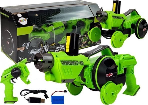 Lean Sport pistol-utskyter bil 2-i-1 fjernstyrt skumkler grøn